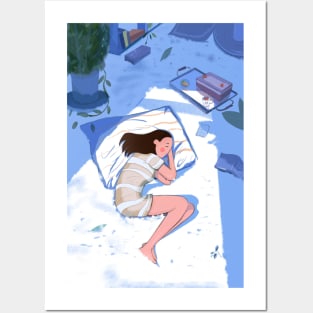 Sweet Sleep Girl In Room Posters and Art